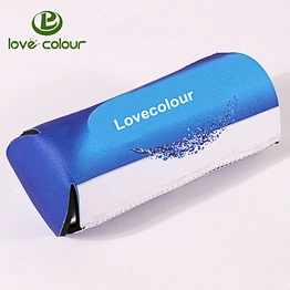 Lovecolour wholesale custom white blue color neoprene single beer bottle cooler
