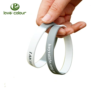 Factory Wholesale Solid Color Blank Silicone Bracelets for Promotion