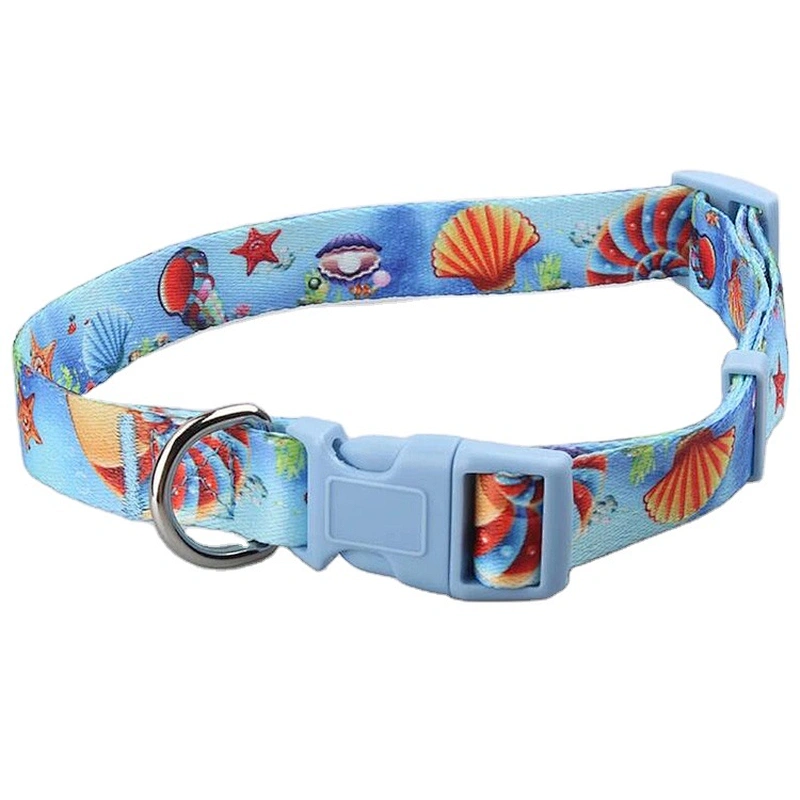 Custom Personalized Pet Accessories Polyester Soft Sublimation Printing Dog Collars