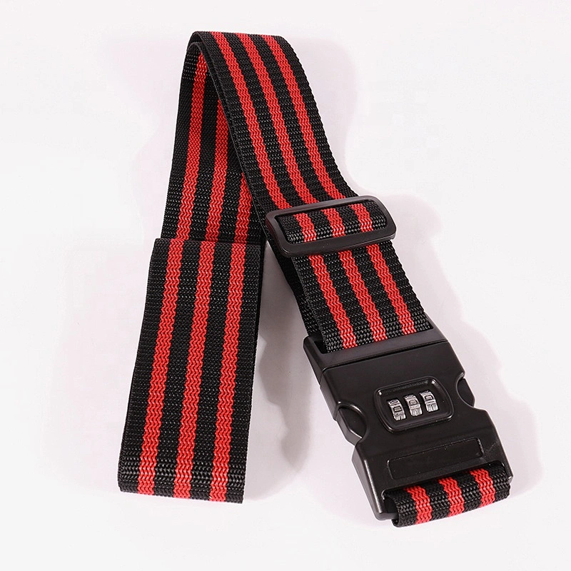 Custom Logo Adjustable Luggage Strap Suitcase Travel Bag Belt