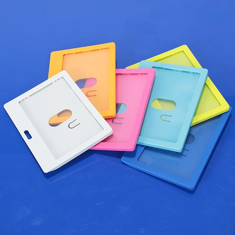 2014 Colorful PP plastic ID badge holder with competitive price