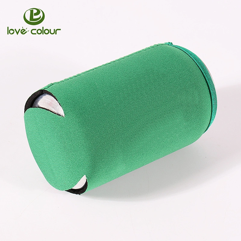 Custom black color neoprene beer can sleeve from China manufacturer