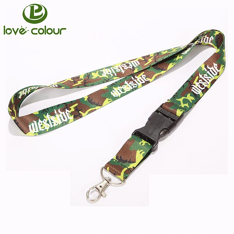 Camouflage Printing Ribbon Lanyards Strap for Event/Military uniform