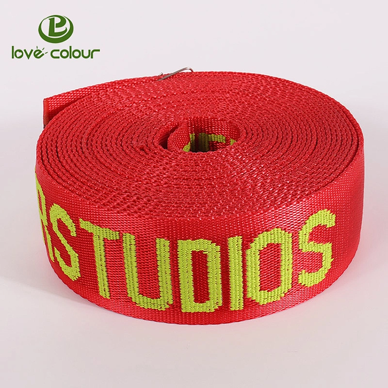 Custom durable strong nylon safety webbing belt with woven logo