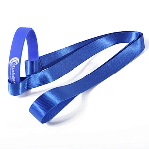 Popular custom beer bottle neck lanyard strap with cup holder silicone band
