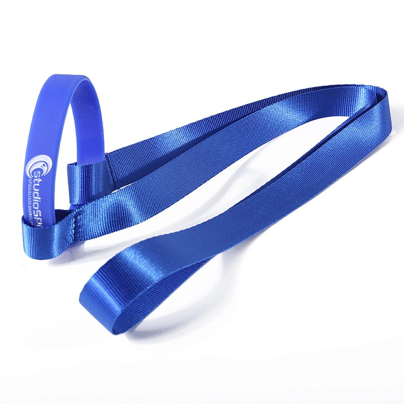 Popular custom beer bottle neck lanyard strap with cup holder silicone band