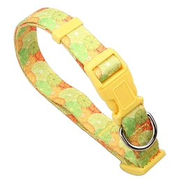 Lovecolour Custom Wholesale Cheap Polyester Dog Pet Collar With Plastic Buckle