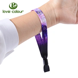 Custom fashion party heat transfer wristband for music festival event