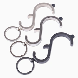 Portable Epidemic Zero Contact Elevator Door Opener Stick Brass Tools No Touch keychain Tools