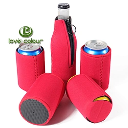 Custom Printing Christmas Neoprene Beer Can Bottle cooler