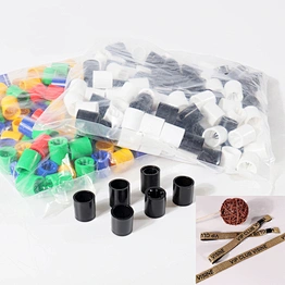 Colorful One way plastic snap closure wristband lock for wholesale
