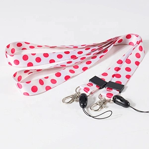 Custom Fashion Mobile Phone Security Polyester Printing Lanyard Strap