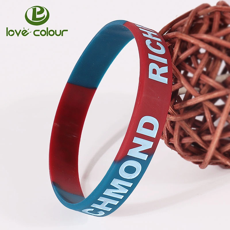 Silicone wrist band with print your favourite band name