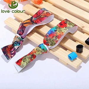 High quality girls using hair band custom hair elastic bundle tie