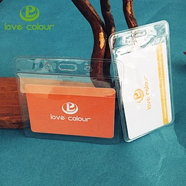 Custom New product waterproof pvc id card holder