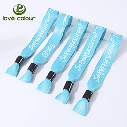 Custom sublimation printing party polyester wristband for wholesale