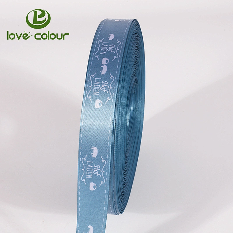 Custom printed satin decorative ribbon for gift
