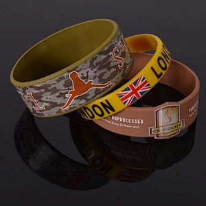 Silicon bracelet for men basketball sports rubber wristband personality