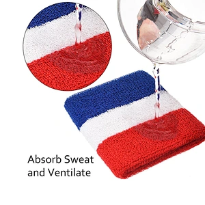 High Quality Custom Logo polyester Fabric Plain Elastic yoga Sport Headband Sweatband Set