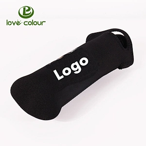 Promotional Black Wine Neoprene Coolers Imprinted