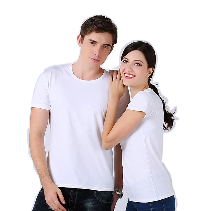Cheap Custom High Quality Men's 100% Cotton Plain Round Neck T Shirts