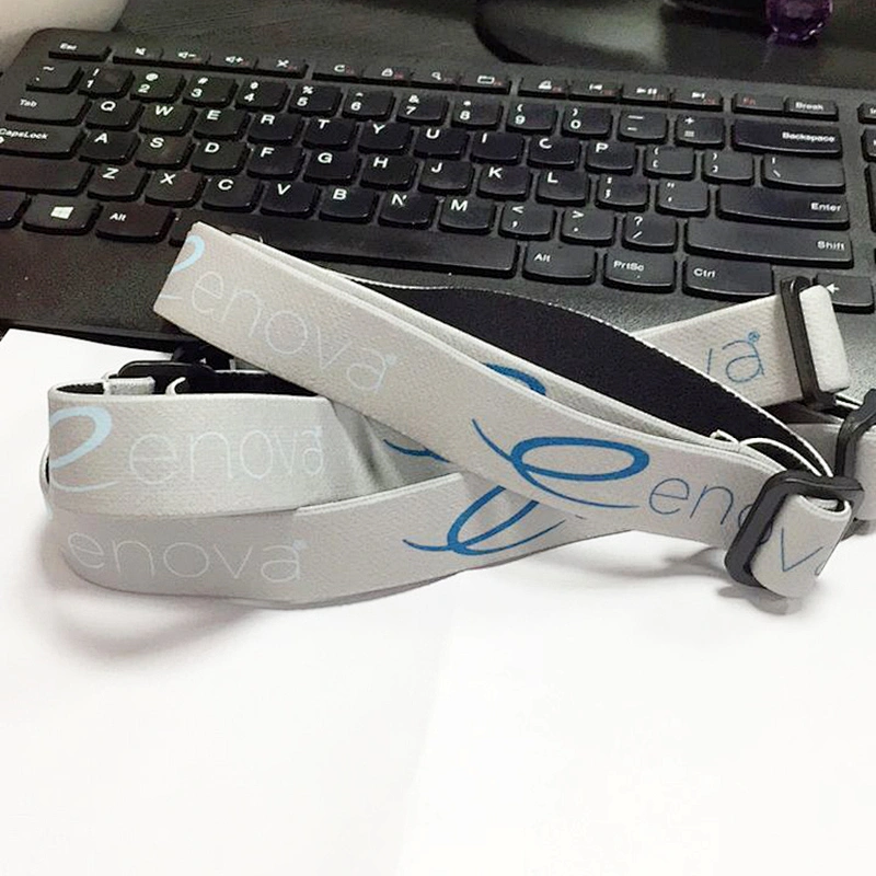 Custom Adjustable Polyester Durable Elastic headlamp strap