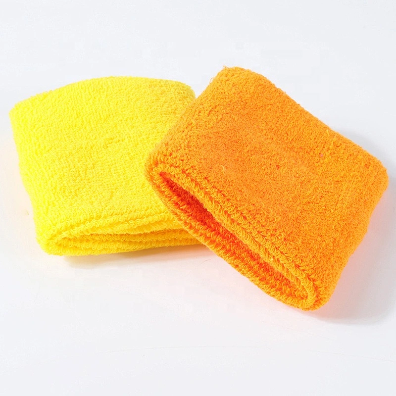 Custom Soft and comfortable unisex cotton sweat wrist bands sweatbands