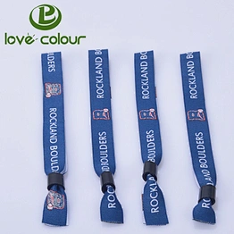 Polyester Custom Logo Fabric Wristband Wrist Strap for event
