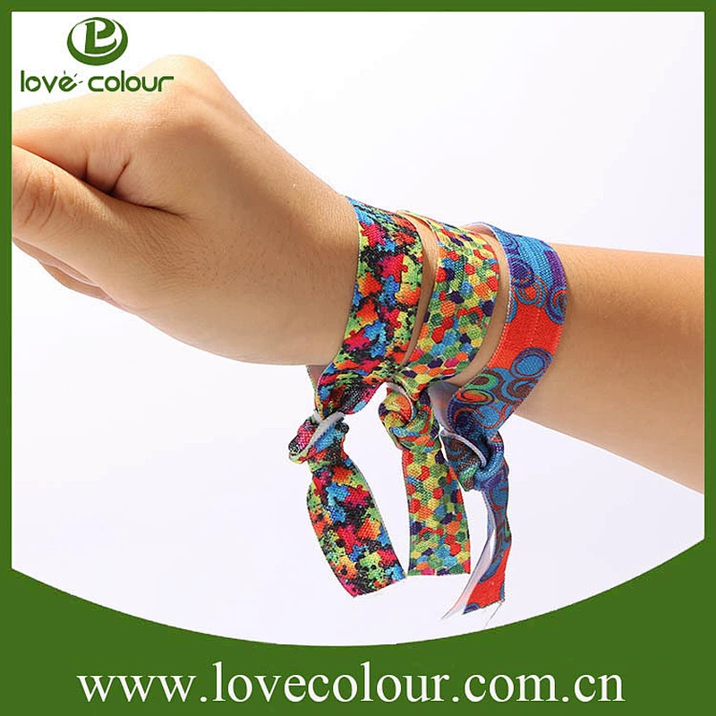 High quality custom printing fold over elastic ribbon