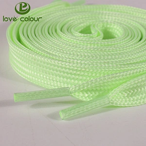 Custom Logo Polyester Flat Tubular Shoelaces