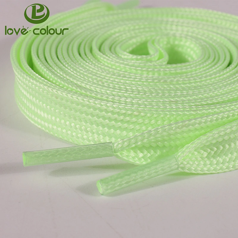 Custom Logo Polyester Flat Tubular Shoelaces