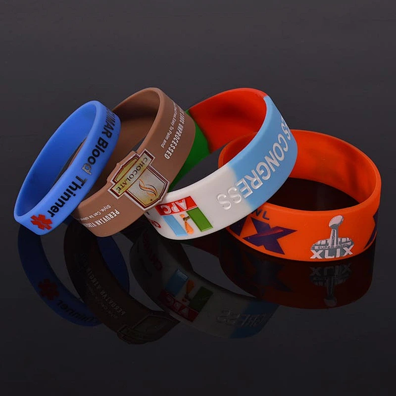 Wholesale custom popular health rubber silicone bracelet
