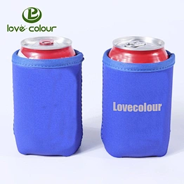 Custom imprint neoprene cover for a beer can