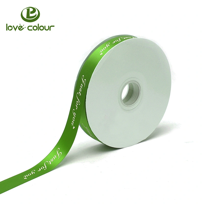 Lovecolour sublimated printing packaging ribbon with custom logo