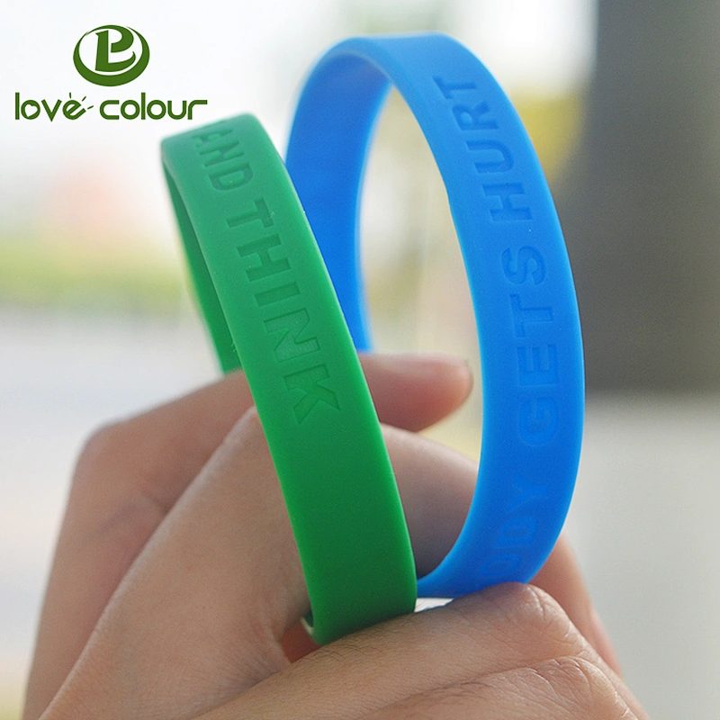 Custom wholesale silicone bracelet charity silicone wristband with event logo