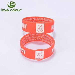 Custom slim printed logo silicone wristband 5mm thin rubber bracelet