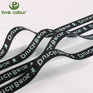 Custom made woven ribbon with printing your company name