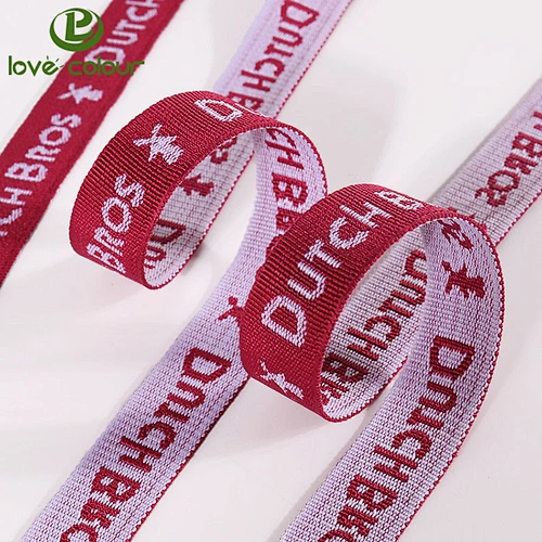 Hot wholesale polyester webbing with custom logo/jacquard webbing