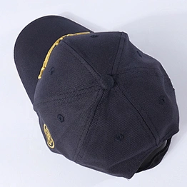 Custom Bulk black embroidery logo 6 panel baseball cap