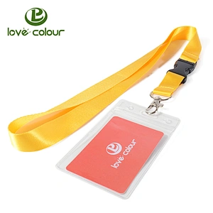 Lovecolour Fashion Customized Exhibition Retractable badge holder lanyard strap