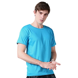 Men 100% Cotton Round Collar Custom oem Logo blank Plain T-Shirt for company activities