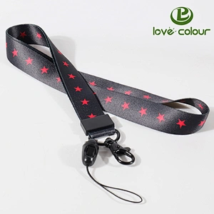 Wholesale cheap custom single cell phone neck lanyard