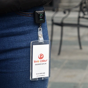 Custom Personalized Vertical soft pvc id card holder