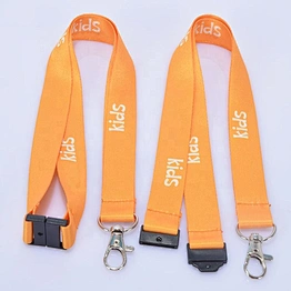Personalized Custom Logo ID Card Holder Key Wrist Printing Printed Polyester Sublimation Lanyards With Safety Buckle