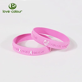 Cheap New Funny Embossed Rubber Wristband Custom Logo Silicone Bracelets