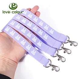 Promotional gift custom logo keychain short lanyard for sale