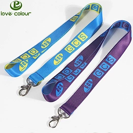 Both sides printed polyester lanyard with custom message or logo
