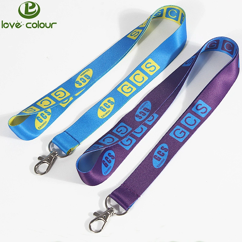 Both sides printed polyester lanyard with custom message or logo