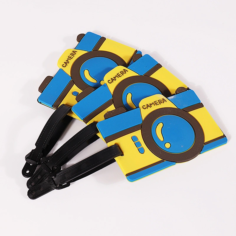 Custom waterproof bulk pvc luggage tags for kids