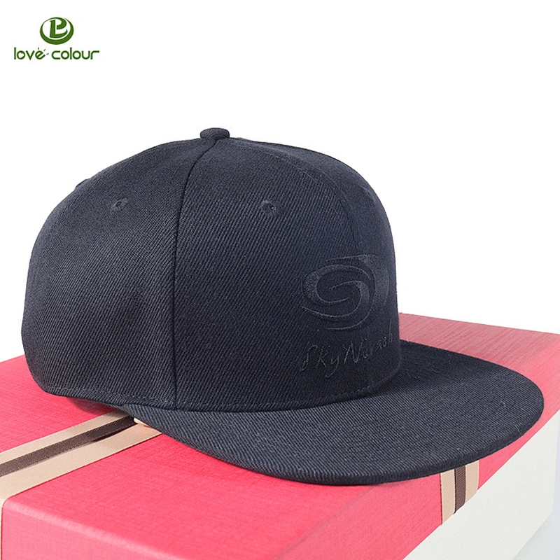 Popular custom flat brim snapback baseball cap for sale